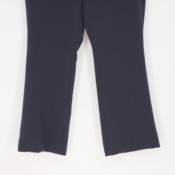 NWT BANANA REPUBLIC High-Rise Crop Flare Pant with Stretch Navy Size 6 - Picture 7 of 10